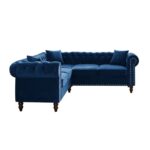 Caradel Chesterfield Sofas Blue Velvet