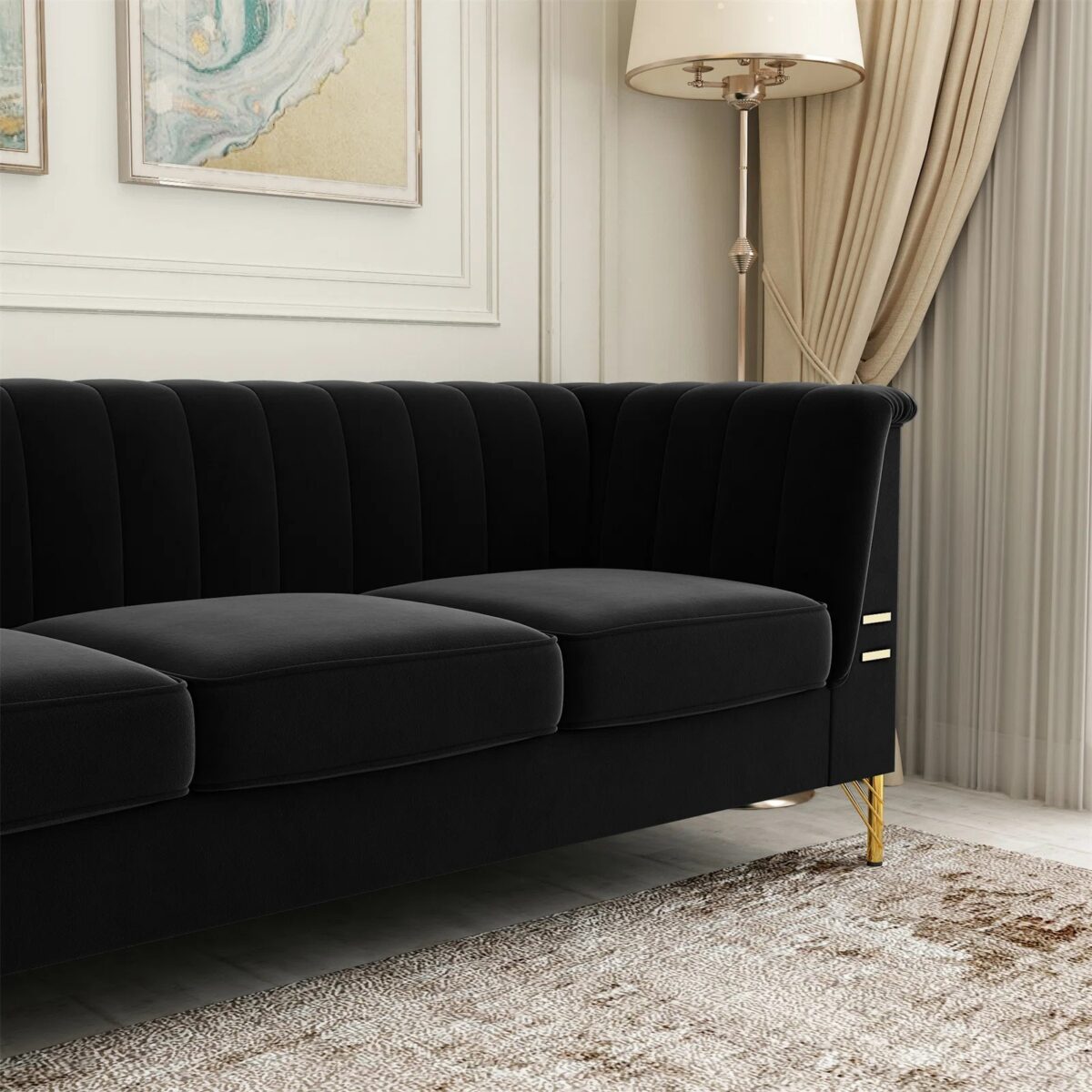 Caradel Chelsea sofas Black