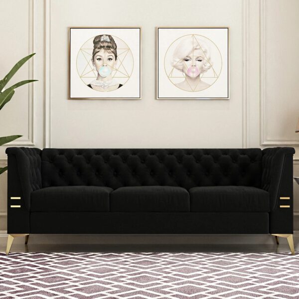 Caradel Chelsea sofas Tufted Black