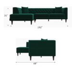 Caradel Swift Sofas Green LHS