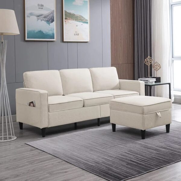 Caradel Dario sofas Beige Cotton Blend