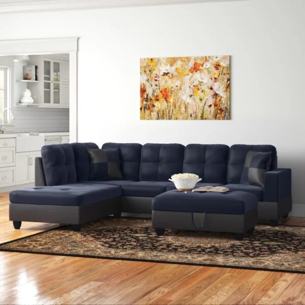 Caradel Watson Sofas Blue LHS