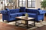 Caradel Mario L Shape Sofas Blue