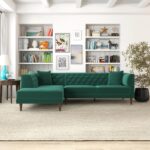 Caradel Swift Sofas Green LHS