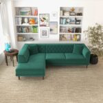 Caradel Swift Sofas Green LHS