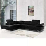 Caradel Griffey Sofas Black LHS