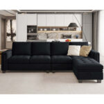 Caradel Adam Sofas Black Velvet