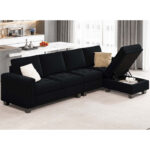 Caradel Adam Sofas Black Velvet