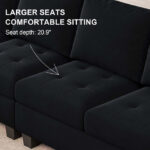 Caradel Adam Sofas Black Velvet