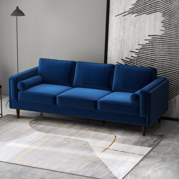 Caradel Lionel Sofas Blue Velvet