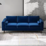 Caradel Lionel Sofas Blue Velvet