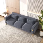 Caradel Henry Sofas Grey Velvet