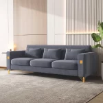 Caradel Henry Sofas Grey Velvet