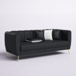 caradel Maddox 3 Seater Sofa Black 3