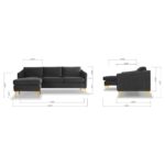 caradel Percy L shape sofa 6