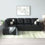 caradel Syria L shape Sofa black Lhs