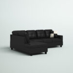 caradel Syria L shape Sofa black Lhs 2