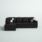 caradel Syria L shape Sofa black Lhs 3