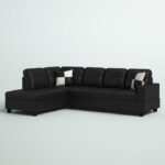 caradel Syria L shape Sofa black Lhs 4