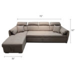 Caradel Bryan 5 Seater Cream LHS 800