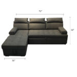 Caradel Bryan 4 Seater Dark grey LHS 800