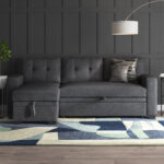 Caradel Siena LShape sofa bed dark grey 800