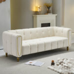 Caradel Emily 3 seater sofa set Beige Velvet (8)