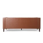 Caradel Everly 3 seater sofa set Cognac Faux Leather (4)