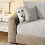 Caradel Helios L shape sofa set Beige (2)