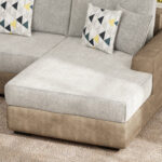 Caradel Helios L shape sofa set Beige (6)