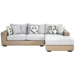 Caradel Helios L shape sofa set Beige (7)