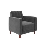 Caradel Iris 1 Seater Armchair sofa set Gray Velvet (8)