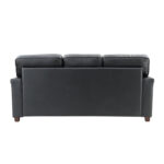 Caradel Mitsi 3 seater sofa set Black Genuine Leather (3)