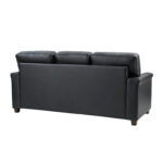 Caradel Mitsi 3 seater sofa set Black Genuine Leather (5)