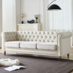 Caradel Scott 3 seater sofa set Beige Velvet (12)