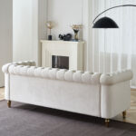 Caradel Scott 3 seater sofa set Beige Velvet (6)