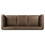 Caradel Tyler 3 seater sofa sofa set Cocoa Brown Genuine Leather (5)