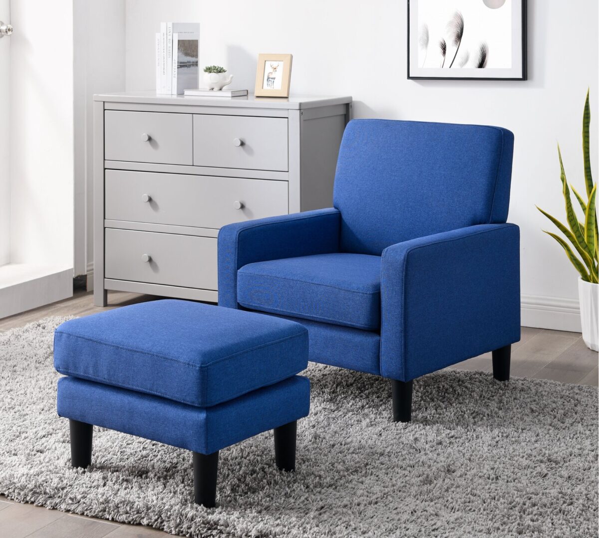 Caradel Viceroy 1 Seater Armchair sofa set Blue Polyester (9)