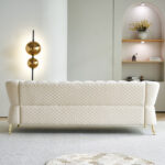 Caradel William 3 seater sofa sofa set Beige Velvet (2)