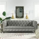 caradel Hawkins 3 Seater sofa Olive Heathered Grey 2