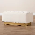 caradel Rosy Ottoman sofa beige velvate 5