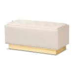 caradel Rosy Ottoman sofa beige velvate 6