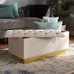 caradel Rosy Ottoman sofa beige velvate 7