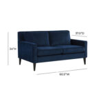 caradel cello Brooks 2 seater sofa set navy (6)