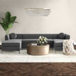 caradel cello Shillog u shape sofa set grey (9)