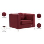 caradel cello daisy 1 seater sofa set Burgundy (2)