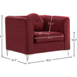 caradel cello daisy 1 seater sofa set Burgundy (5)