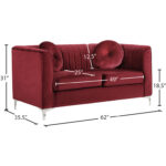 caradel cello daisy 2 seater sofa set Burgundy (3)