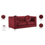 caradel cello daisy 2 seater sofa set Burgundy (4)