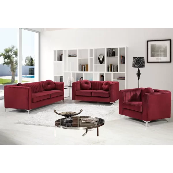 caradel daisy 3 seater sofa set Burgundy 1